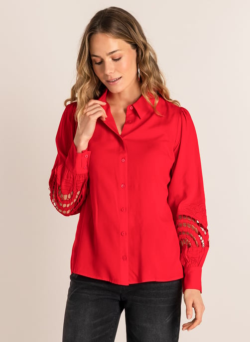 IVY BEAU Sanny Tops Red - Image 1
