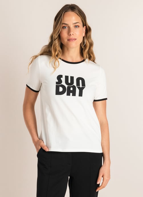 IVY BEAU Semma Tops Off White/Black - Image 1