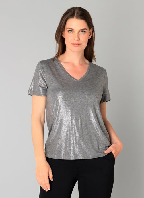 YEST Genelia Essential Tops Silver - Image 1