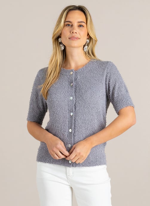 IVY BEAU Glena Tops Grey - Image 1