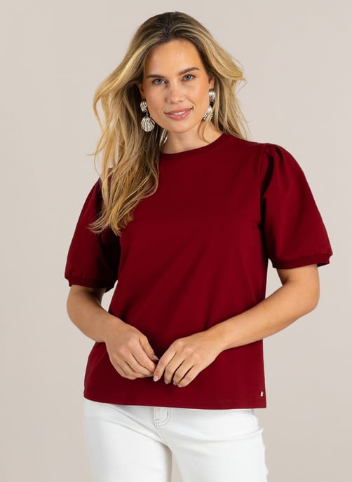 IVY BEAU Gilaila Tops Dark Red - Image 1