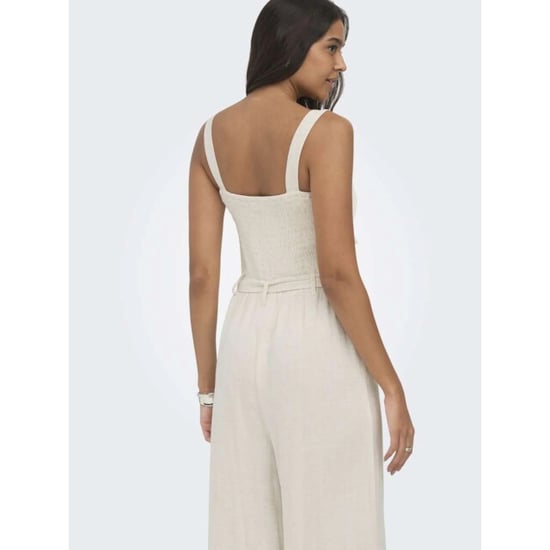 Only Onlsiesta linen bl belt jumpsuit pnt moonbeam - Image 3