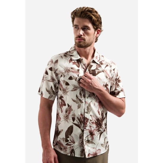 No Excess Shirt short sleeve allover printed coral - Image 4