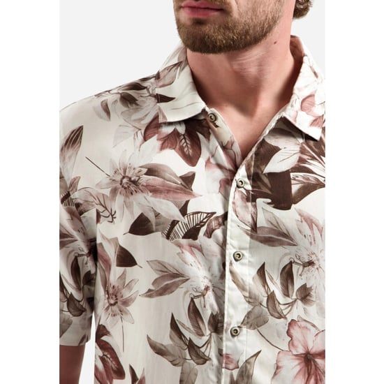 No Excess Shirt short sleeve allover printed coral - Image 6