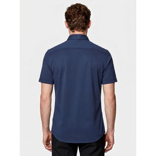 Bos Bright Blue Casual hemd korte mouw easy care kwaliteit 3507/navy - Image 5