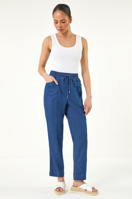 Petite Seam Detail Stretch Jean - Image 1