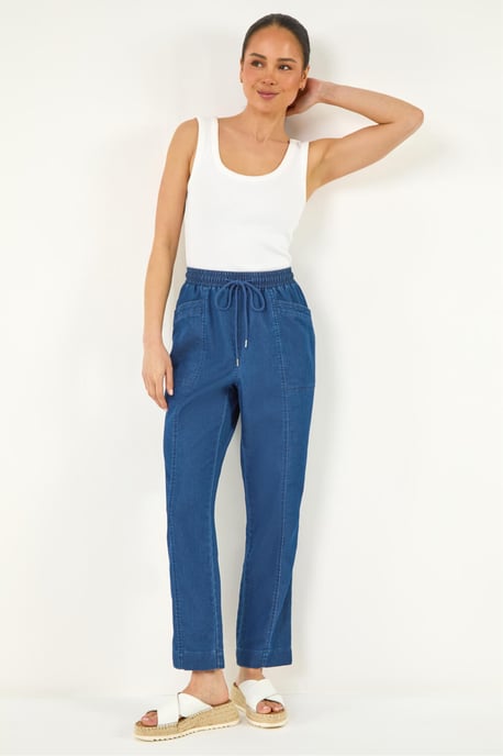 Petite Seam Detail Stretch Jean - Image 2