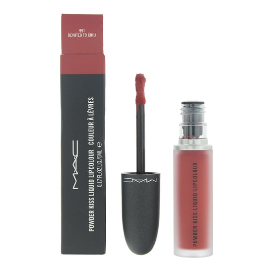 MAC Powder Kiss Liquid Lipstick Lipcolour 5ml - 991 Devoted To Chili - Image 1