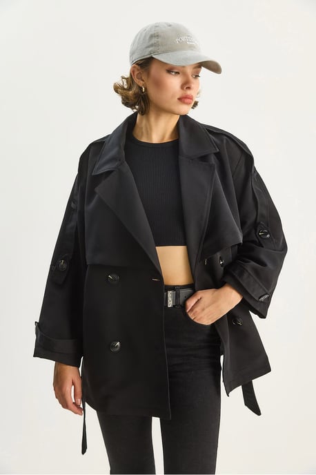 Knopen Midi Trenchcoat - Image 5
