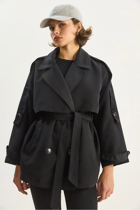 Knopen Midi Trenchcoat - Image 6