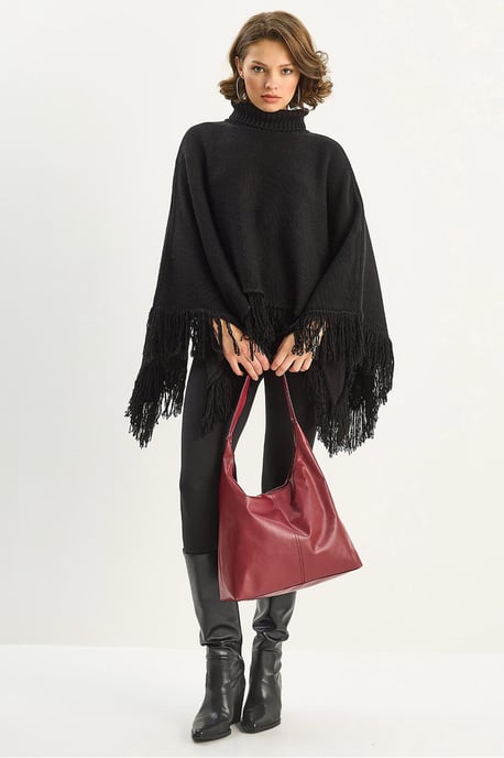 Turtleneck Poncho - Image 1
