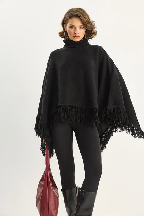 Turtleneck Poncho - Image 4