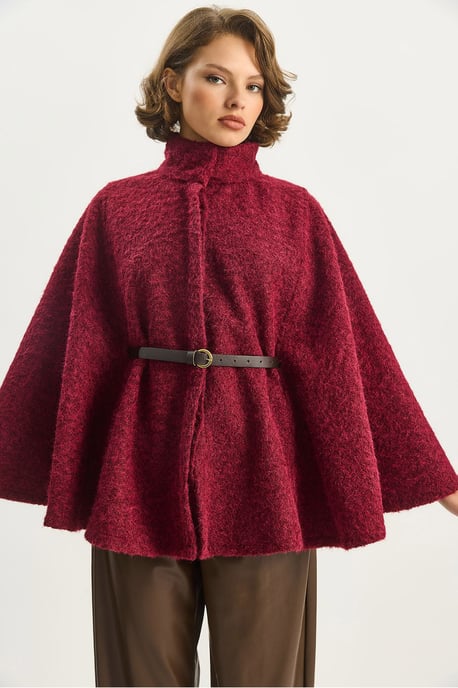 Texturerad Oversized Kapp med Knappar - Image 4
