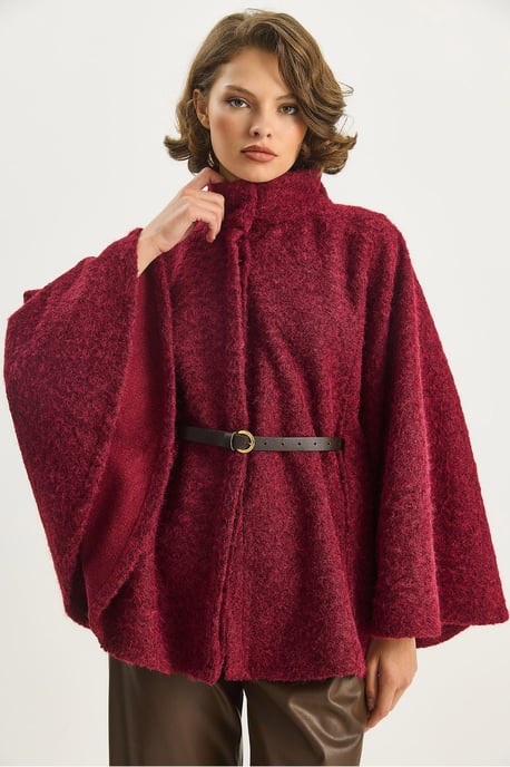 Texturerad Oversized Kapp med Knappar - Image 5