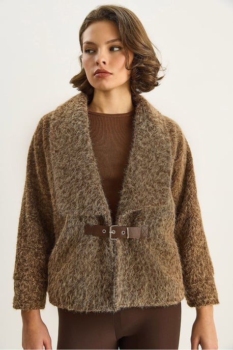 Coat with Belt Detail - Image 5