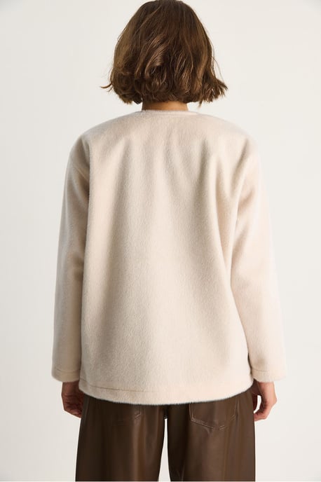 Gelaagde Gabardine Knopjestrookjas met Jackkraag - Image 6