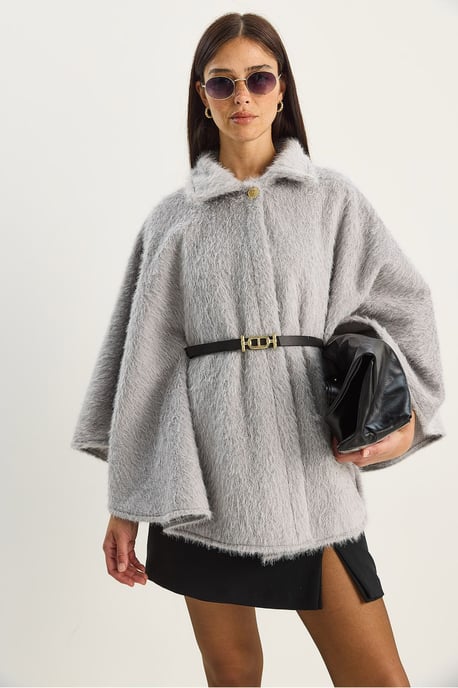 Geweven Overmaat Button-Up Overjas - Image 3