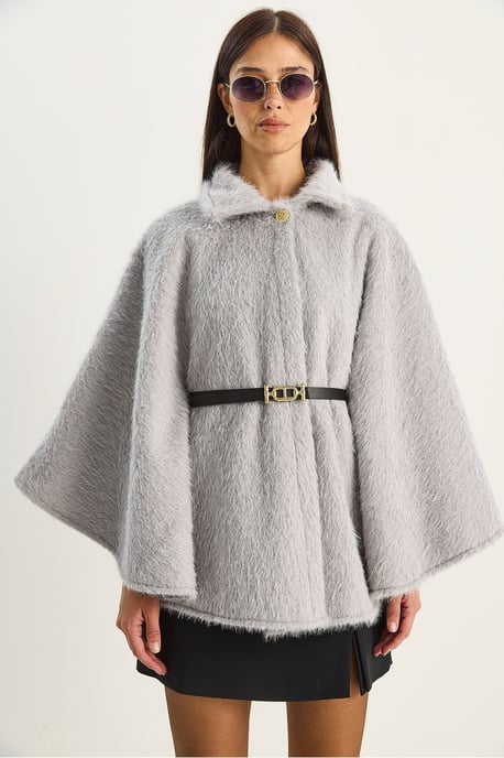 Geweven Overmaat Button-Up Overjas - Image 4