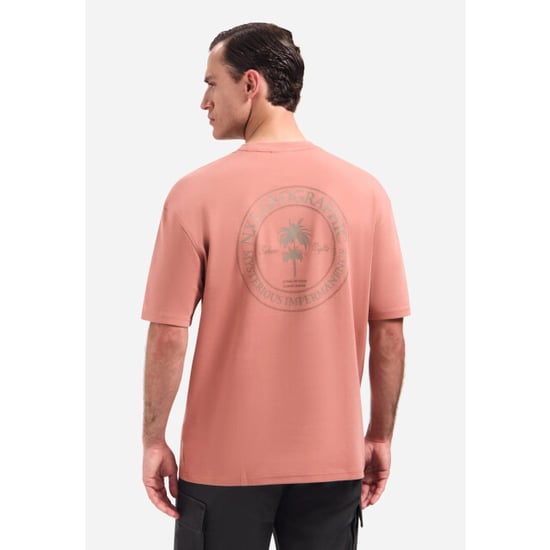 No Excess T-shirt crewneck graphic coral - Image 3