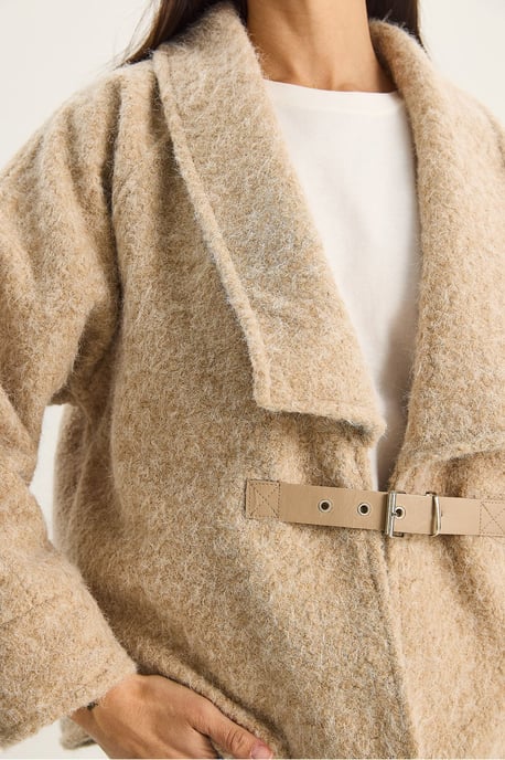 Coat with Belt Detail - Image 6