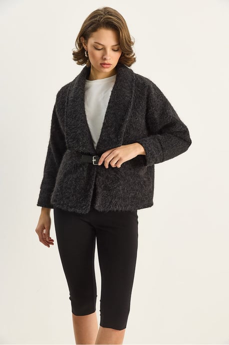 Coat with Belt Detail - Image 5