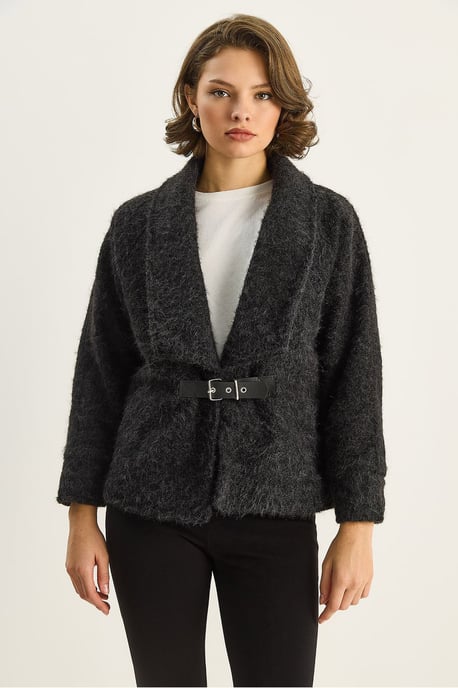 Coat with Belt Detail - Image 6