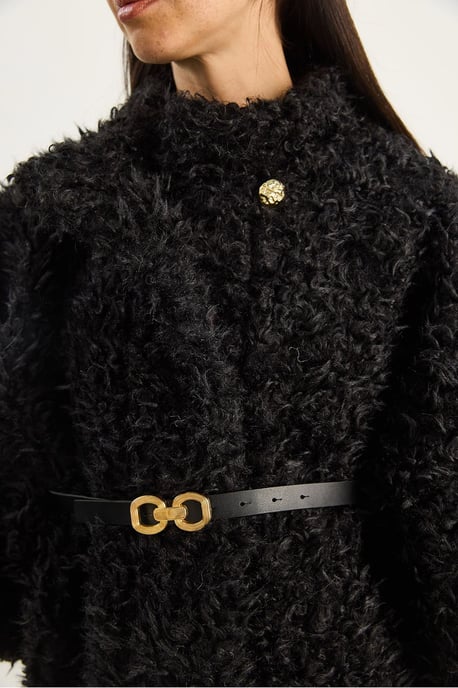 Oversized Pluche Jas met Kraag - Image 6