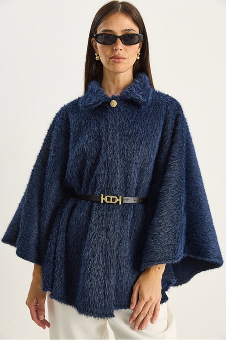 Geweven Overmaat Button-Up Overjas - Image 2
