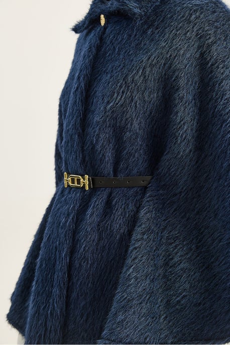 Geweven Overmaat Button-Up Overjas - Image 5
