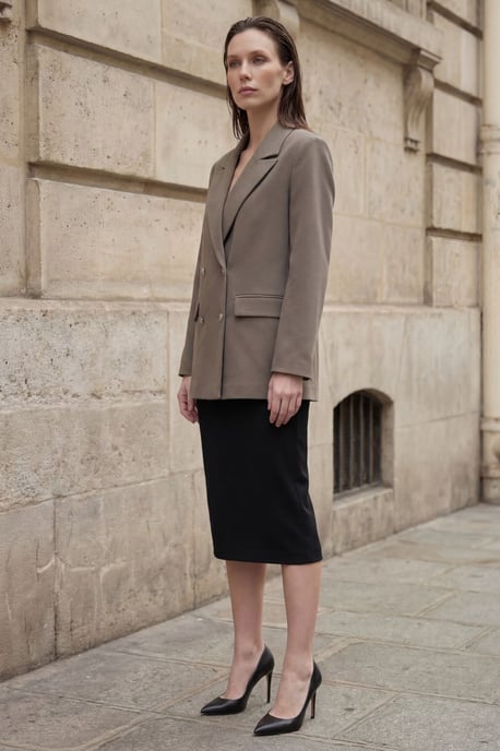 Buttoned Blazer Jacket - Image 5