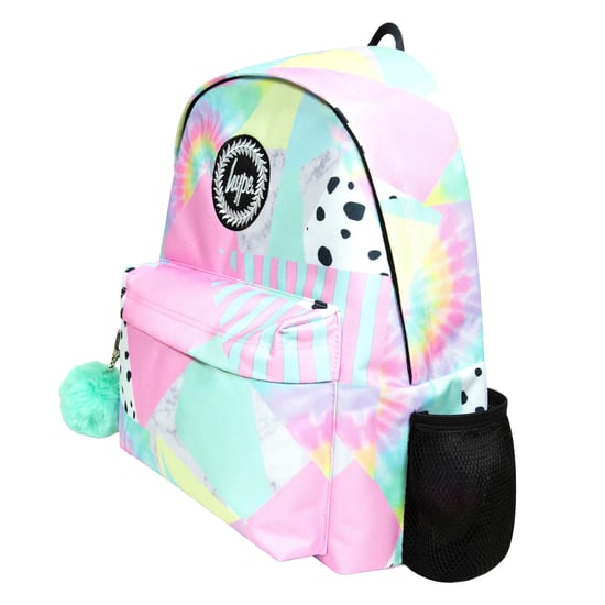 Kids Backpack Multi Pastel Collage Design | Lightweight School Bag - Image 4