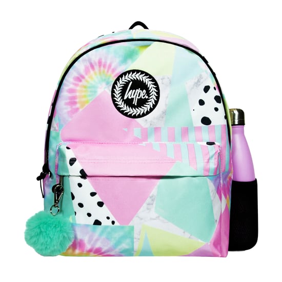 Kids Backpack Multi Pastel Collage Design | Lightweight School Bag - Image 5