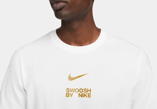 Nike Sportswear Swoosh White Mens T Shirt - Image 4