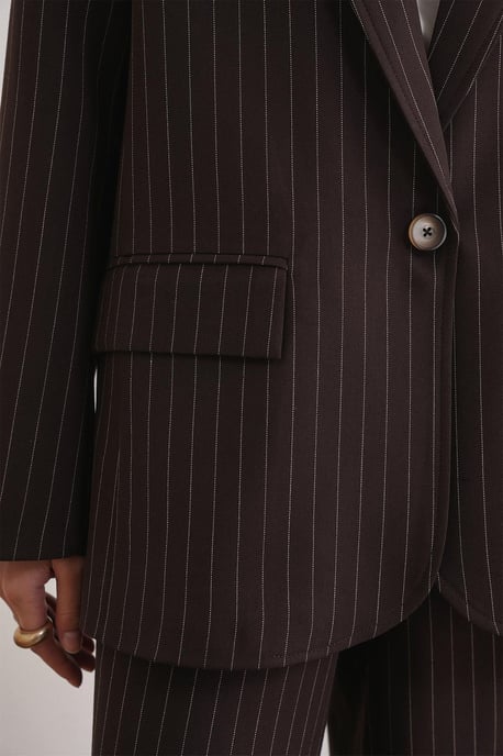 Gestreepte Oversized Blazer - Image 6