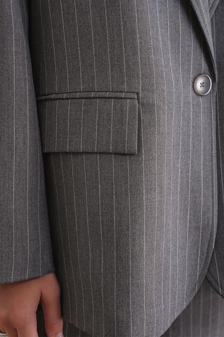 Gestreepte Oversized Blazer - Image 6