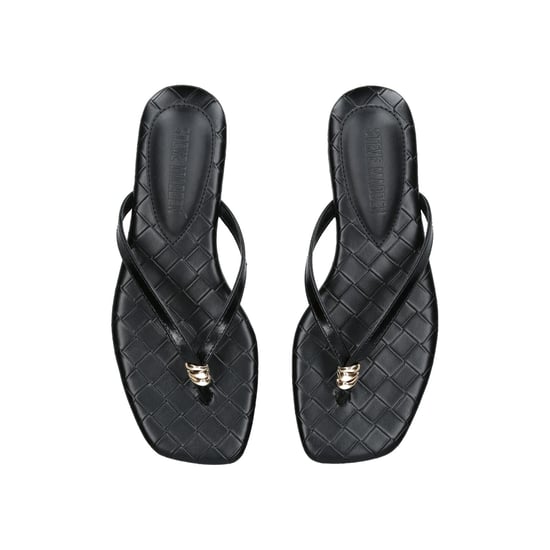Leather Maliyah Black Sandals - Image 2