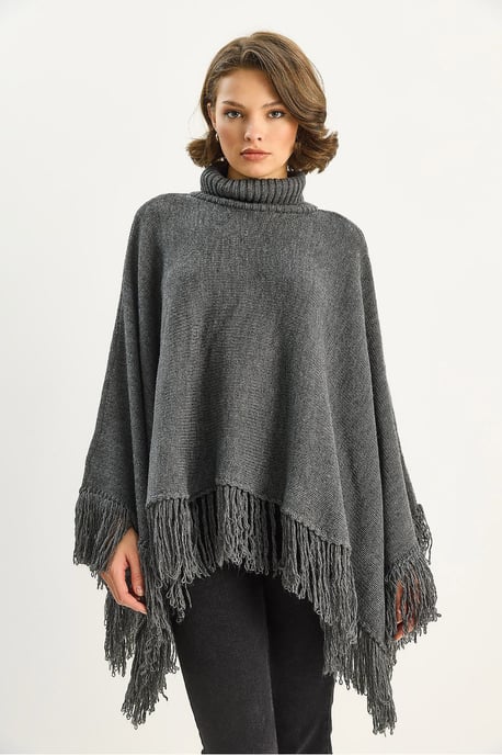 Turtleneck Poncho - Image 2