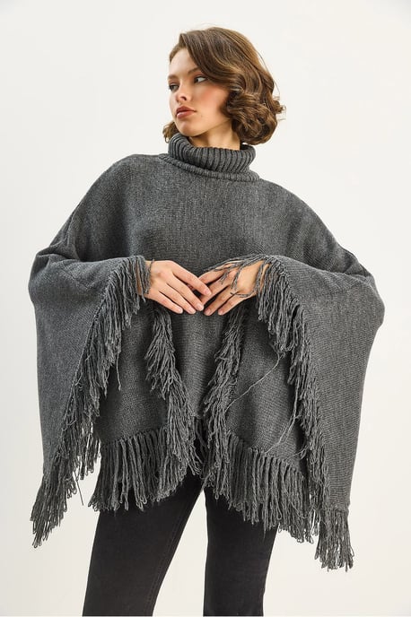 Turtleneck Poncho - Image 3
