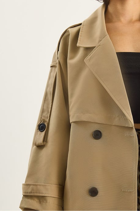 Knopen Midi Trenchcoat - Image 3