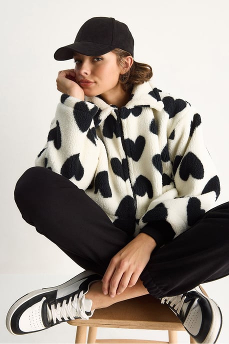 Textured Jacket Collar Puffer Down Coat - Image 2