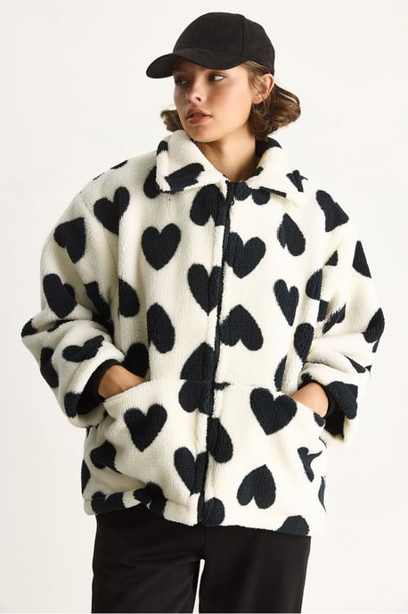 Textured Jacket Collar Puffer Down Coat - Image 5
