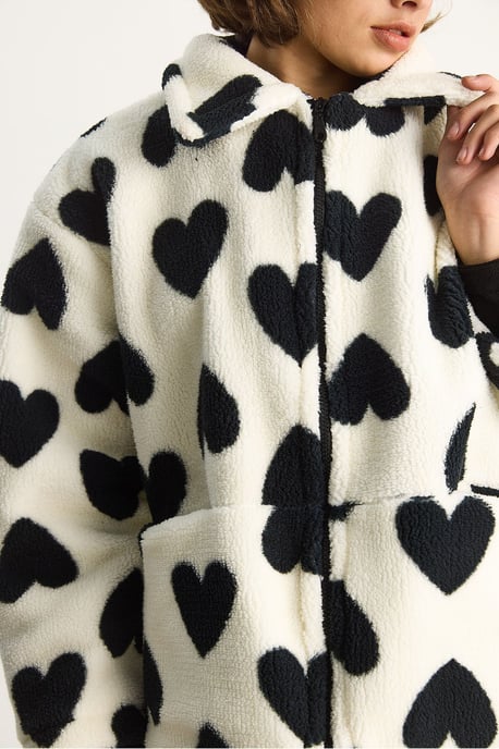 Textured Jacket Collar Puffer Down Coat - Image 6