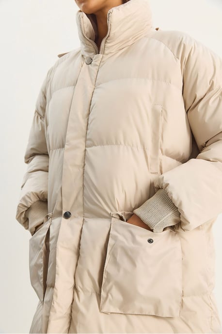 Överstor Lång Pufferjacka - Image 5