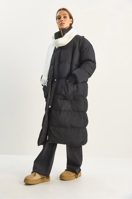 Överdimensionerad Lång Pufferjacka - Image 2