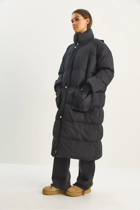 Överdimensionerad Lång Pufferjacka - Image 4
