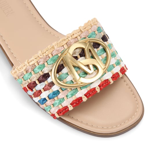 Kora Multi Raffia Sliders - Image 4