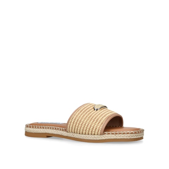 Tropics Beige Raffia Sliders - Image 4