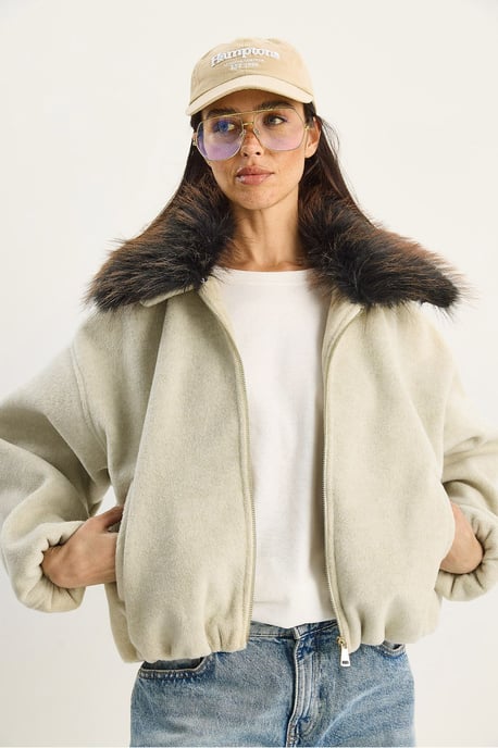 Oversized Ritjas met Bontkraag - Image 2