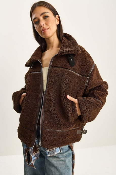 Överdimensionerad Faux Fur Jacka - Image 1