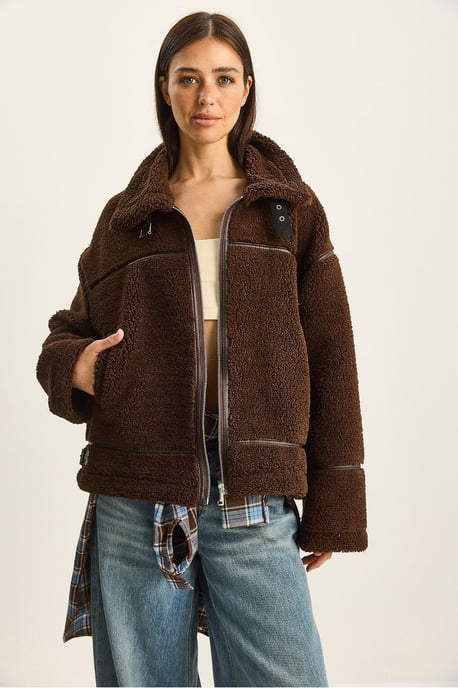 Överdimensionerad Faux Fur Jacka - Image 2